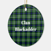 Clan Blackadder Tartan Keramisch Ornament (Links)