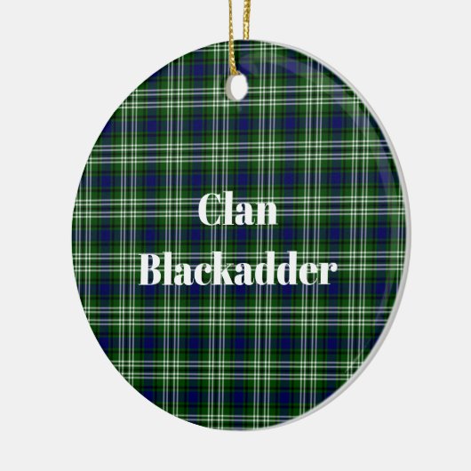Clan Blackadder Tartan Keramisch Ornament (Links)