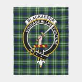 Clan Blackadder Tartan Pset Fleece Deken (Voorkant)