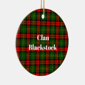 Clan Blackstock Tartan Keramisch Ornament (Rechts)