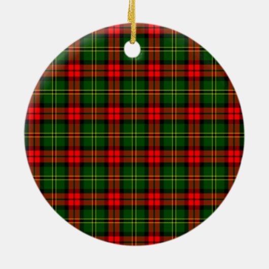 Clan Blackstock Tartan Keramisch Ornament (Achterkant)