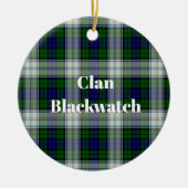 Clan Blackwatch dress Modern Tartan Keramisch Ornament (Voorkant)