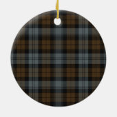 Clan BlackWatch Verweerde Tartan Keramisch Ornament (Achterkant)