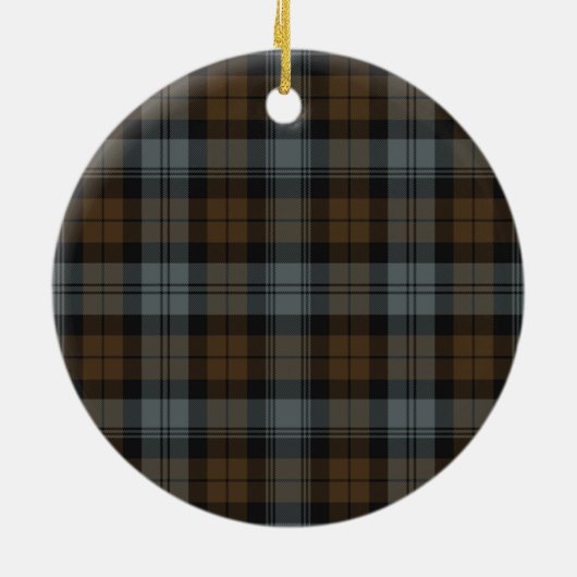 Clan BlackWatch Verweerde Tartan Keramisch Ornament (Achterkant)