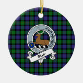 Clan Blair Badge Tartan Pset Keramisch Ornament (Voorkant)