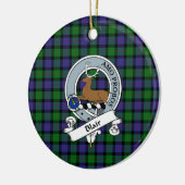 Clan Blair Badge Tartan Pset Keramisch Ornament (Links)