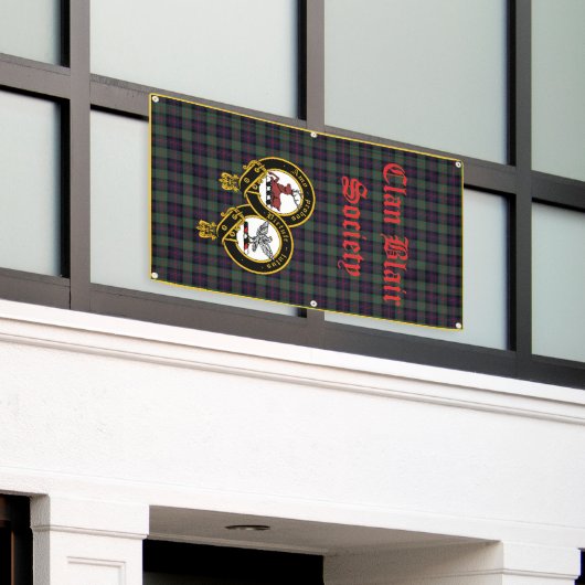 Clan Blair Banner Tartan Achtergrond Verticaal (Buitenkant Gebouw)