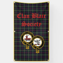 Clan Blair Banner Tartan Achtergrond Verticaal