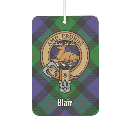 Clan Blair Crest Air Freshener Luchtverfrisser (Voorkant)