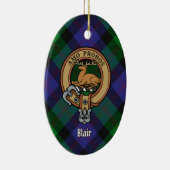 Clan Blair Crest Ceramic Ornament (Rechts)