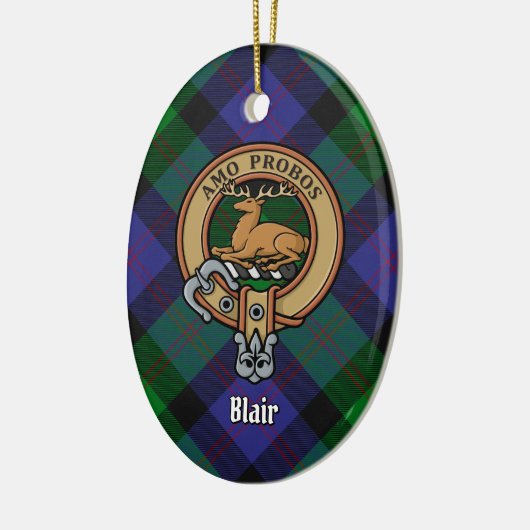 Clan Blair Crest Ceramic Ornament (Links)