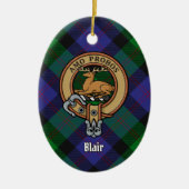 Clan Blair Crest Ceramic Ornament (Voorkant)