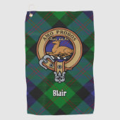 Clan Blair Crest Golf Towel Golfhanddoek (Voorkant)