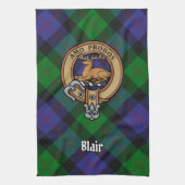 Clan Blair Crest Kitchen Towel Theedoek (Verticaal)