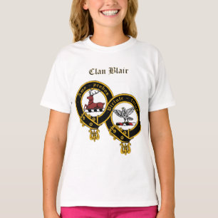 Clan Blair Crest met naam Girl's Ruffle T-Shirt