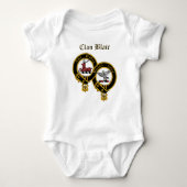 Clan Blair Crest met Name Baby Jumper Romper (Voorkant)