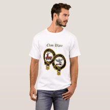 Clan Blair Crest met Titel T-Shirt