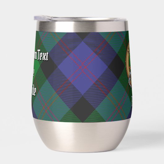 Clan Blair Crest over Tartan (Rechts)