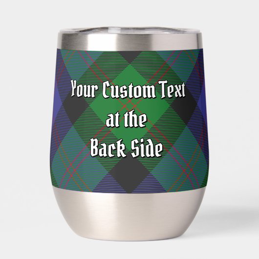 Clan Blair Crest over Tartan (Achterkant)