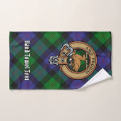 Clan Blair Crest over Tartan Bad Handdoek (Handdoek)