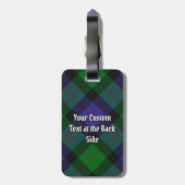 Clan Blair Crest over Tartan Bagagelabel (Achterkant verticaal)