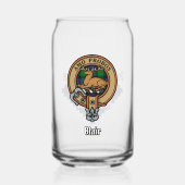 Clan Blair Crest over Tartan Blikvorm Glas (Voorkant)