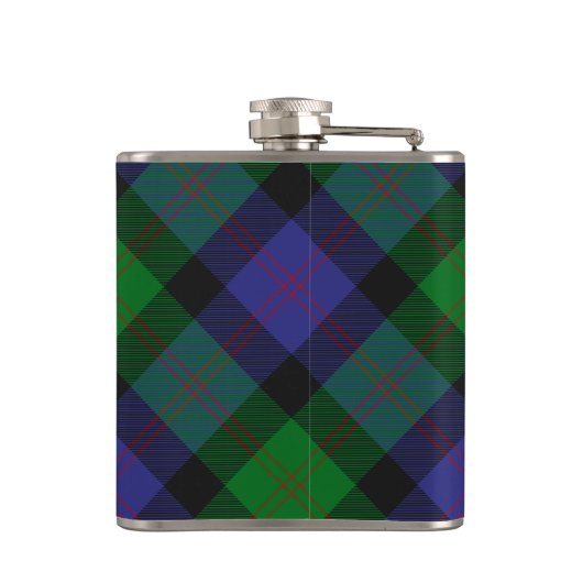 Clan Blair Crest over Tartan Heupfles (Achterkant)
