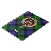 Clan Blair Crest over Tartan Notitieboek (Linkerzijde)
