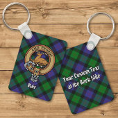 Clan Blair Crest over Tartan Sleutelhanger