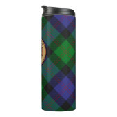 Clan Blair Crest over Tartan Thermosbeker (Geroteerd rechts)