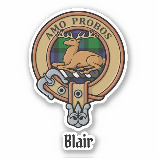 Clan Blair Crest Sticker (Voorkant)