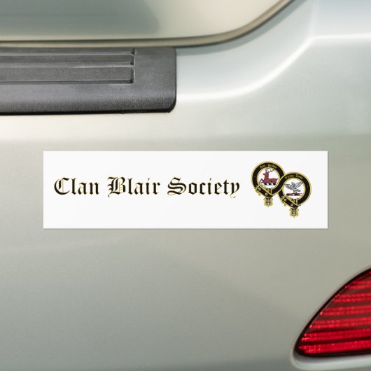 Clan Blair Society Bumpersticker (Op auto)