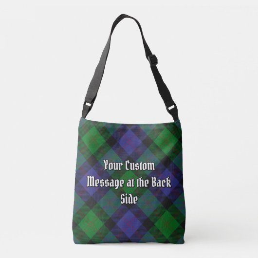 Clan Blair Tartan Crossbody Tas (Achterkant)