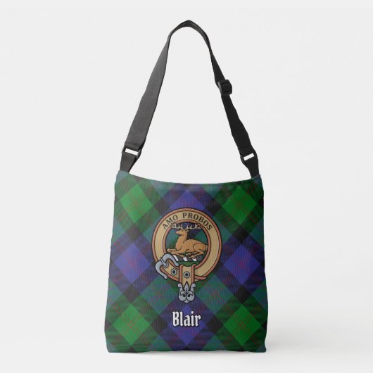 Clan Blair Tartan Crossbody Tas (Voorkant)