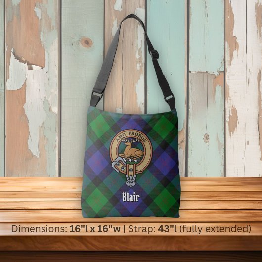 Clan Blair Tartan Crossbody Tas