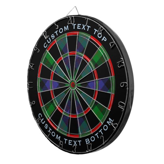 Clan Blair Tartan Dart Board Dartbord (Voorkant Rechts)