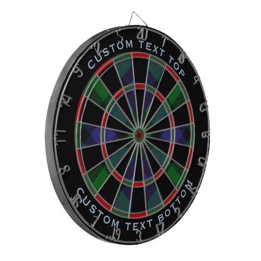 Clan Blair Tartan Dart Board Dartbord (Voorkant Links)