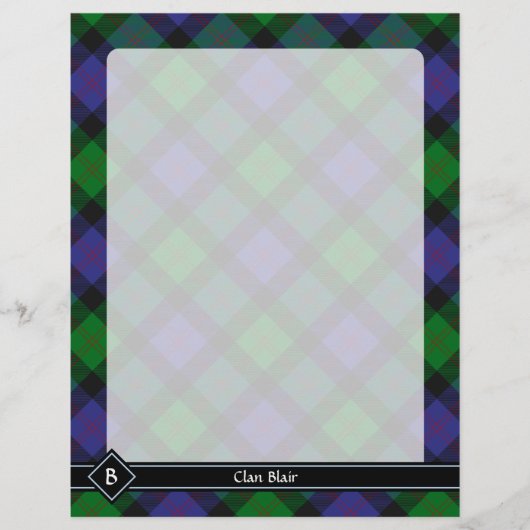 Clan Blair Tartan Flyer (Voorkant)