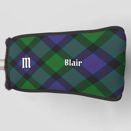 Clan Blair Tartan Golf Head Hoesje Golfheadcover (Voorkant)