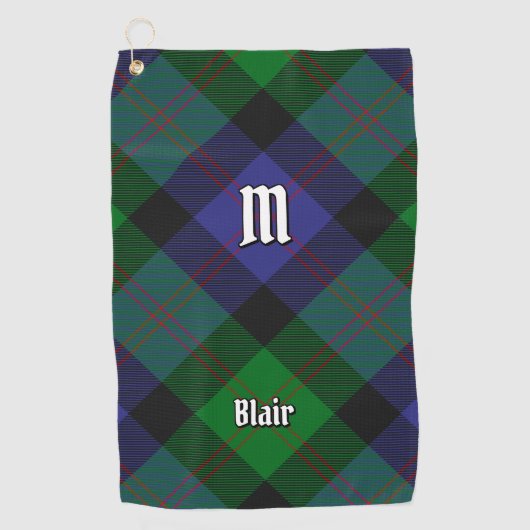 Clan Blair Tartan Golf Towel Golfhanddoek (Voorkant)