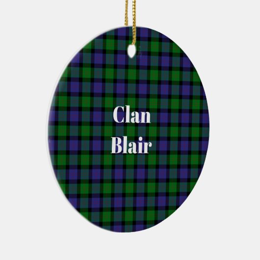 Clan Blair-tartan Keramisch Ornament (Rechts)