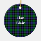 Clan Blair-tartan Keramisch Ornament (Voorkant)
