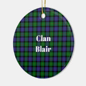 Clan Blair-tartan Keramisch Ornament (Links)