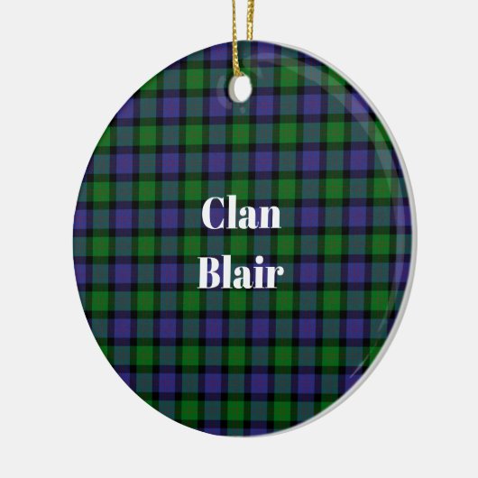 Clan Blair-tartan Keramisch Ornament (Links)