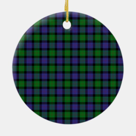 Clan Blair-tartan Keramisch Ornament (Achterkant)