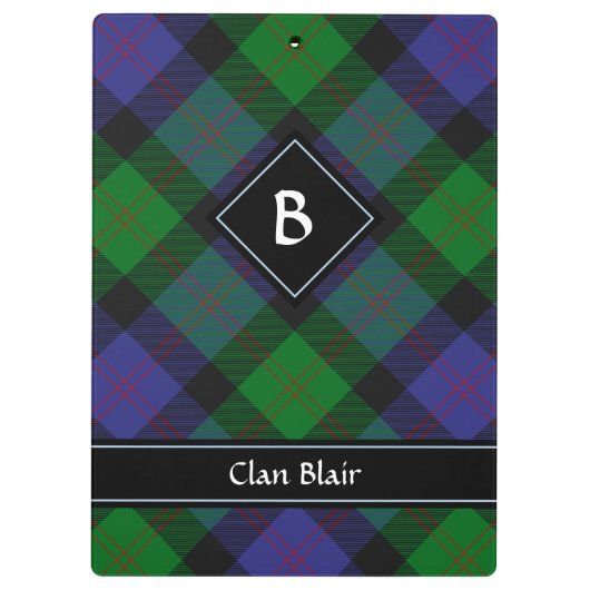 Clan Blair Tartan Klembord (Achterkant)