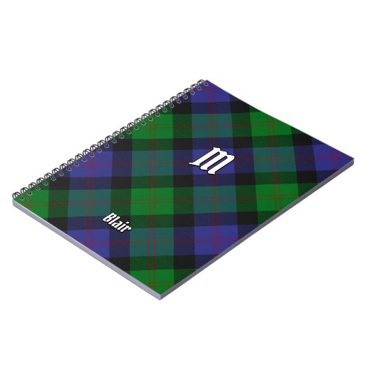 Clan Blair Tartan Notitieboek (Linkerzijde)