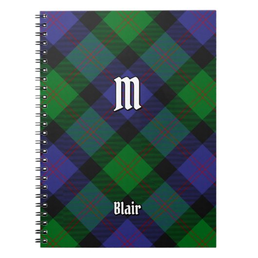 Clan Blair Tartan Notitieboek (Voorkant)