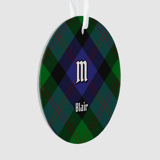 Clan Blair Tartan Ornament (voorkant)