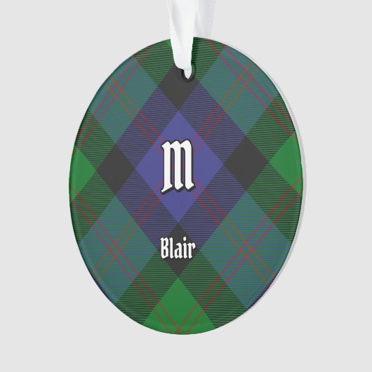 Clan Blair Tartan Ornament (voorkant)